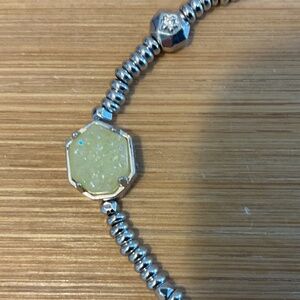 Kendra Scott stretch bracelet with yellow druzy
